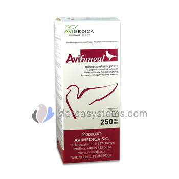 AviMedica AviFungal 250 ml (fungal infections) for pigeons and birds.