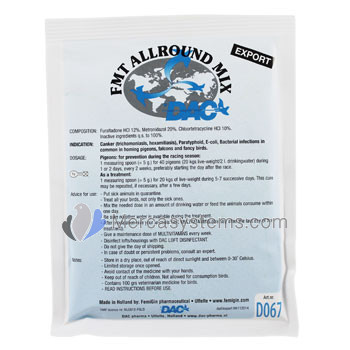 FMT Allround Mix, dac, products for racing pigeons