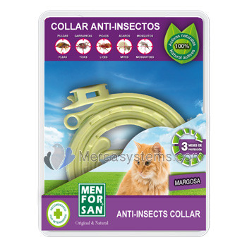 Men For San Insect Repellent Collar for Cats, (3 months protection)