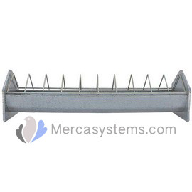 Pigeon supplies and accessories: Plastic feeder 9.84" with with metal guard 