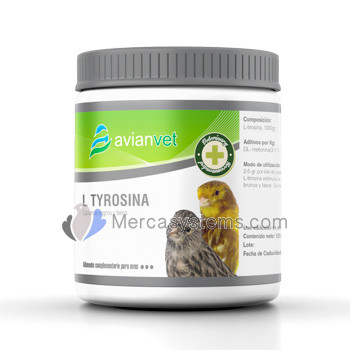 Avianvet Tyrosina 125gr, (for black canaries and faeos)