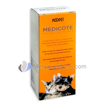 MedPet Medicote 100 ml, (Fatty acid, vitamin and trace element supplement for dogs and cats).