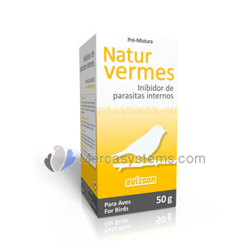 Avizoon Natur Vermes 50gr, (100% natural product that removes most of intestinal parasites in cage birds)