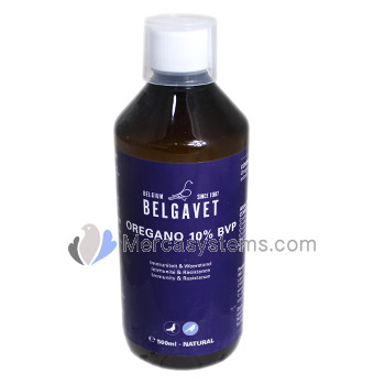 BelgaVet Orégano BVP 10% 500ml, (orégano líquido al 10%). Para palomas y pájaros 