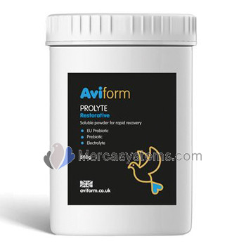 Aviform Prolyte 500 gr, (Prebiótico y electrolitos). Para palomas de competición
