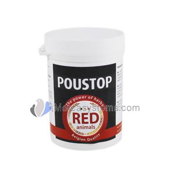 The Red Pigeon Poustop 100 gr, (spectacular product, 100% natural,  against fleas and lice.).