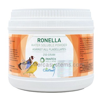 Pantex Ronella 250gr, (tratamiento contra infecciones causadas por flagelados). Para pájaros