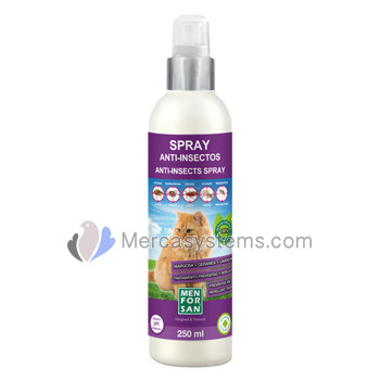 Men For San Anti-Insects Spray 250ml for Cats (fleas, ticks, mites and mosquitos)