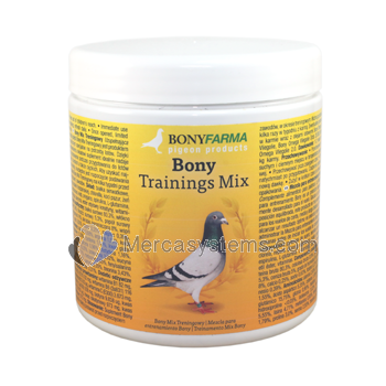 Pigeons Produts and Supplies: Bony Trainings Mix 300 gr, (excellent compound for the racing season)