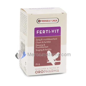 Versele-Laga Ferti-Vit 25gr, (balanced blend of vitamins, amino acids and trace elements). For birds