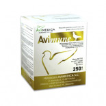 AviMedica AviMune 250 grams (Adenocoli and Salmonella treatment). For pigeons and birds