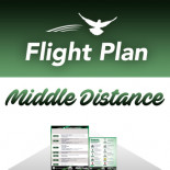 Flight plan for MIDDLE DISTANCE competitions in racing pigeons